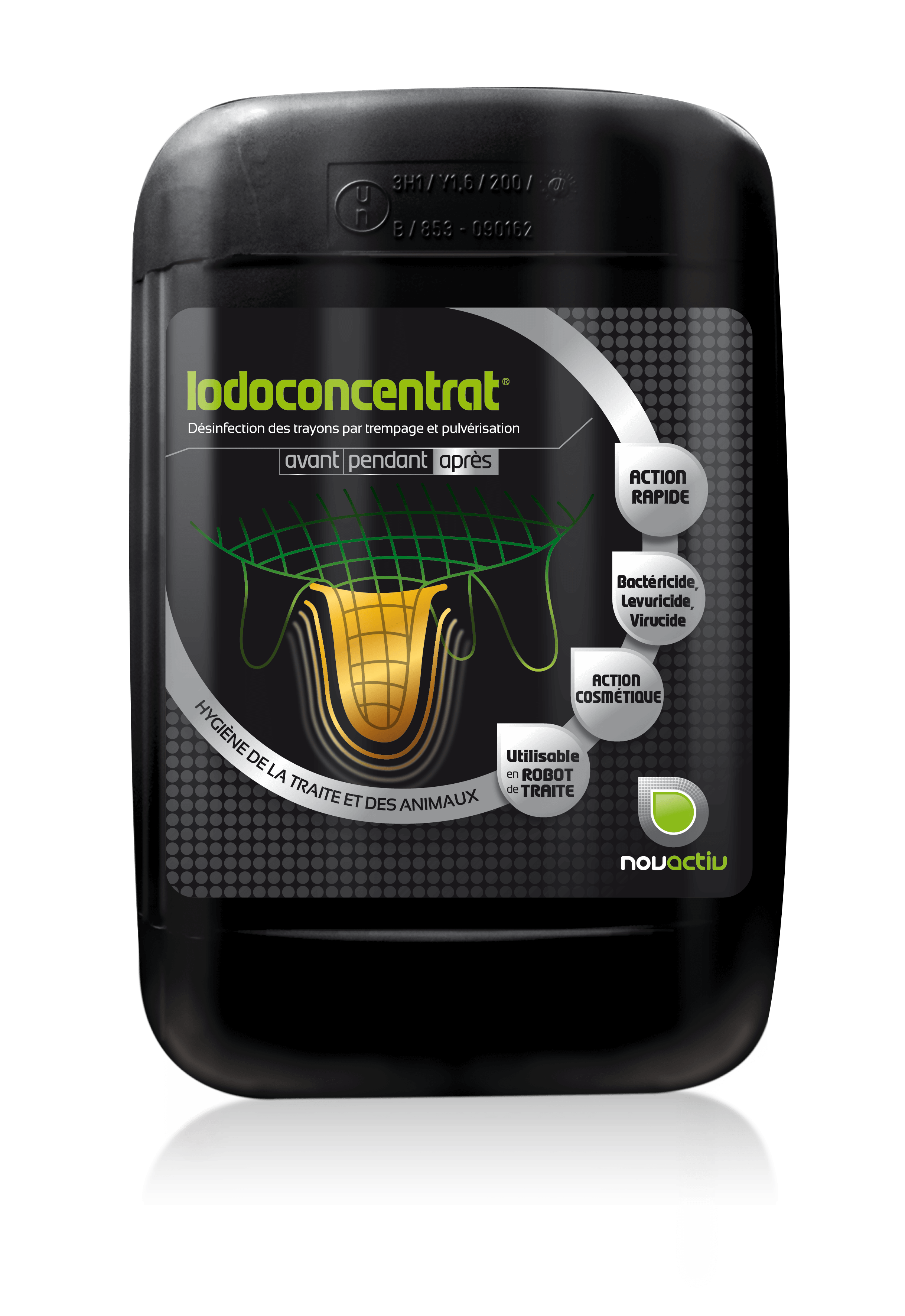 IODOCONCENTRAT: Iode, dilution - HYGIENE DE TRAITE