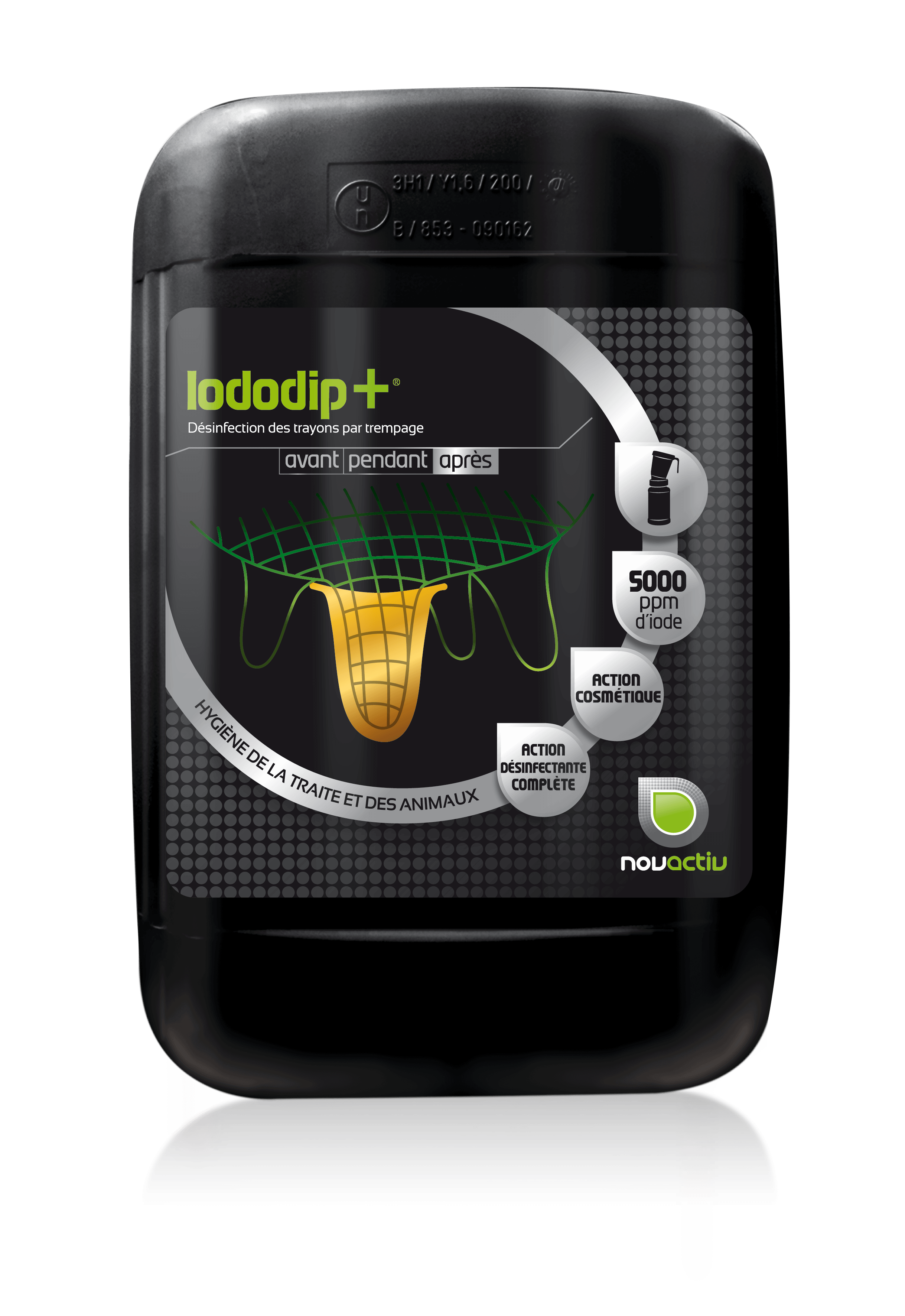 IODODIP+ : Iode, spray, pulvérisation - HYGIENE DE TRAITE-Novactiv