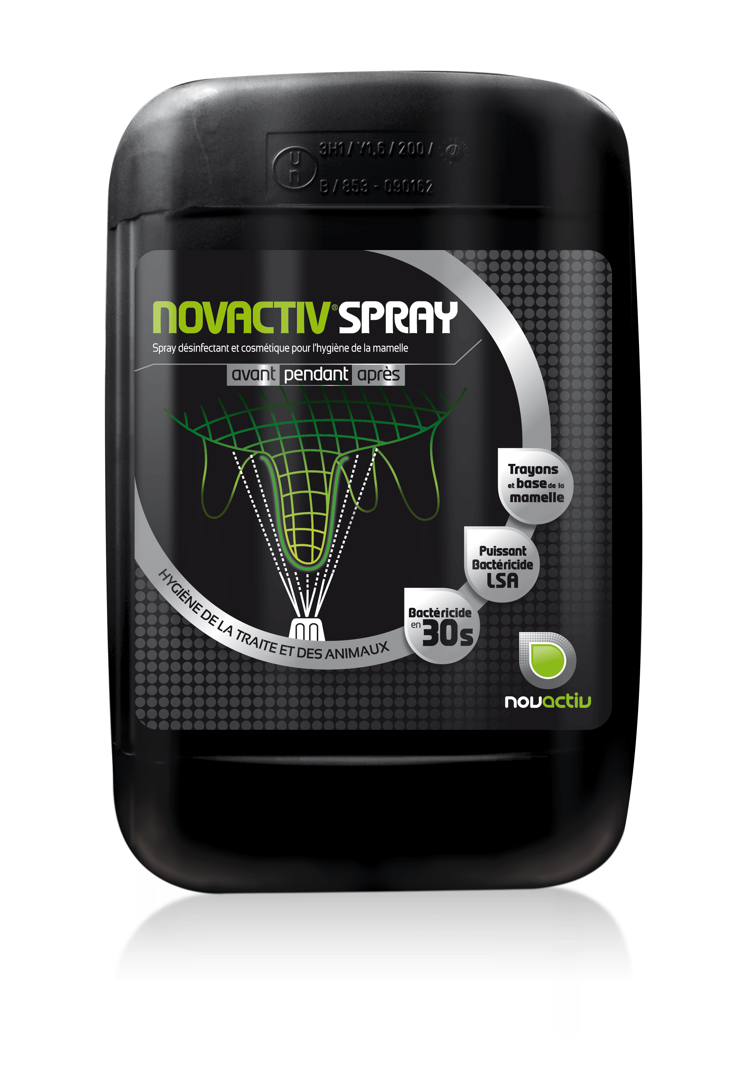 NOVACTIV SPRAY : désinfection rapide avant et après traite